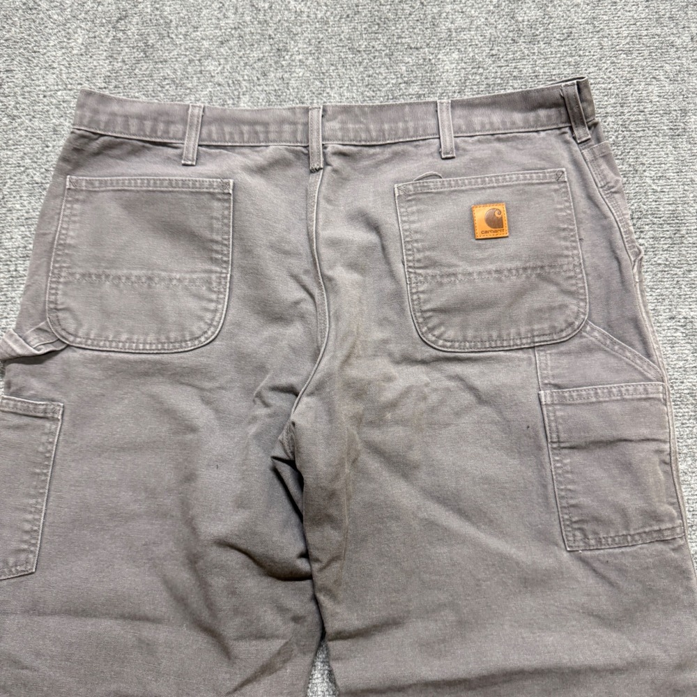 Carhartt B111 Moss Insulated Carpenter Pants Men's 36x30 Grey Workwear Cut
